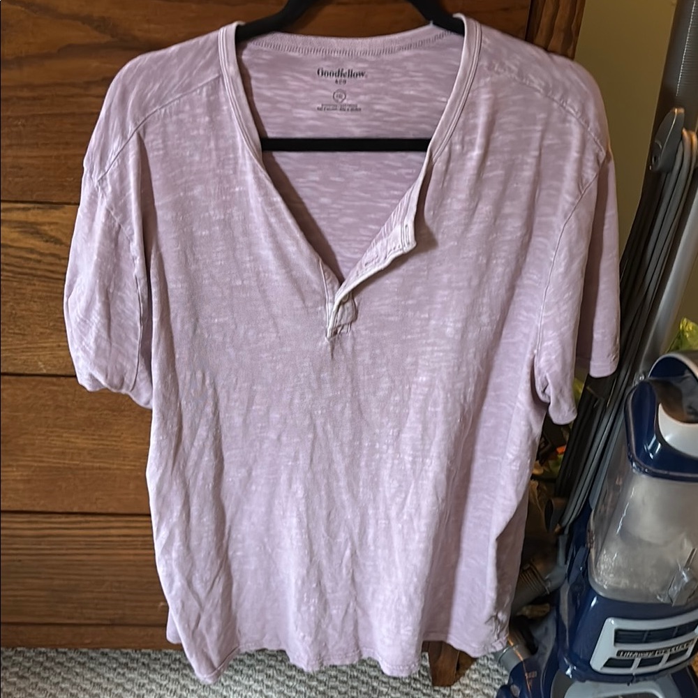 Goodfellow & Co Light Purple Henley Shirt